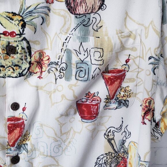 Big Dogs Mens Button Up Short Sleeve Shirt Size S / M Lightweight Corduroy Y2K - Picture 3 of 6